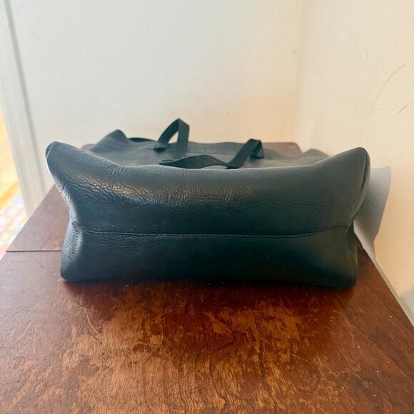 Madewell Black Leather Tote Bag - Picture 3 of 7